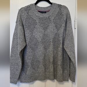 Tommy Hilfiger Gray Knit Sweater